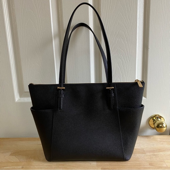 NWOT Michael Kors Large Saffiano Leather Jet Set Charlotte Tote Bag - Picture 3 of 14